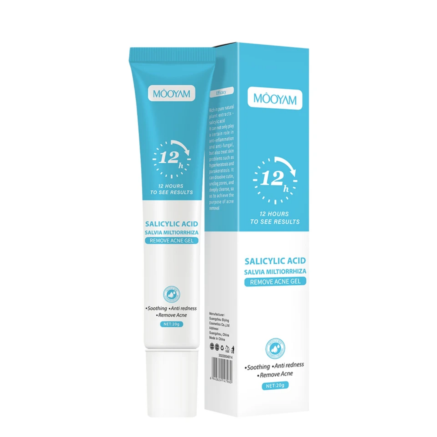 Gel Anti Acné & Anti Taches | Acide Salicylique 2% | Peau Nette en 7 Jours